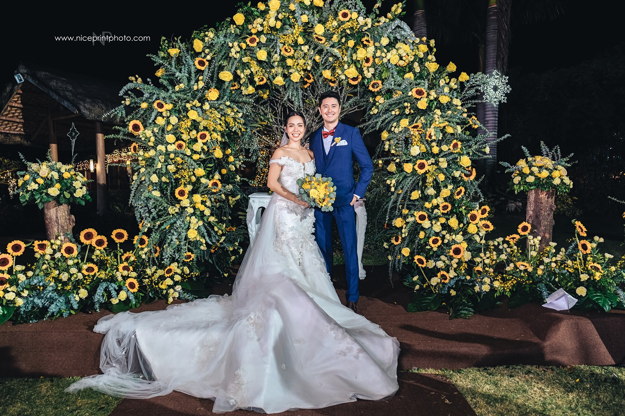 Batangas Ever After features Mark Zambrano and Aicelle Santos sunflower themed wedding in El Jardin de Zaida, San Juan, Batangas