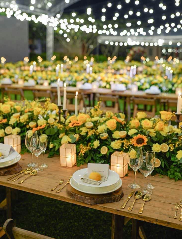 Batangas Ever After features Mark Zambrano and Aicelle Santos sunflower themed wedding in El Jardin de Zaida, San Juan, Batangas